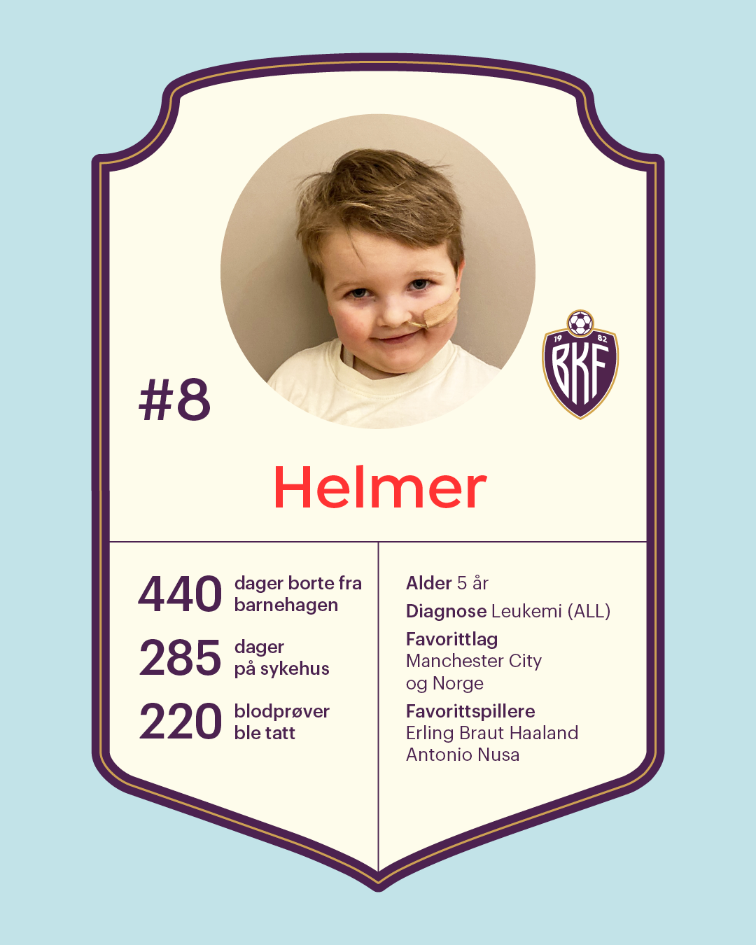 Fotballkort av Helmer