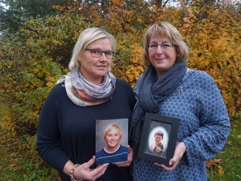 Marit Bernhardsen og Rita Kvien har begge mistet barnet sitt. Foto: Lina Tørum