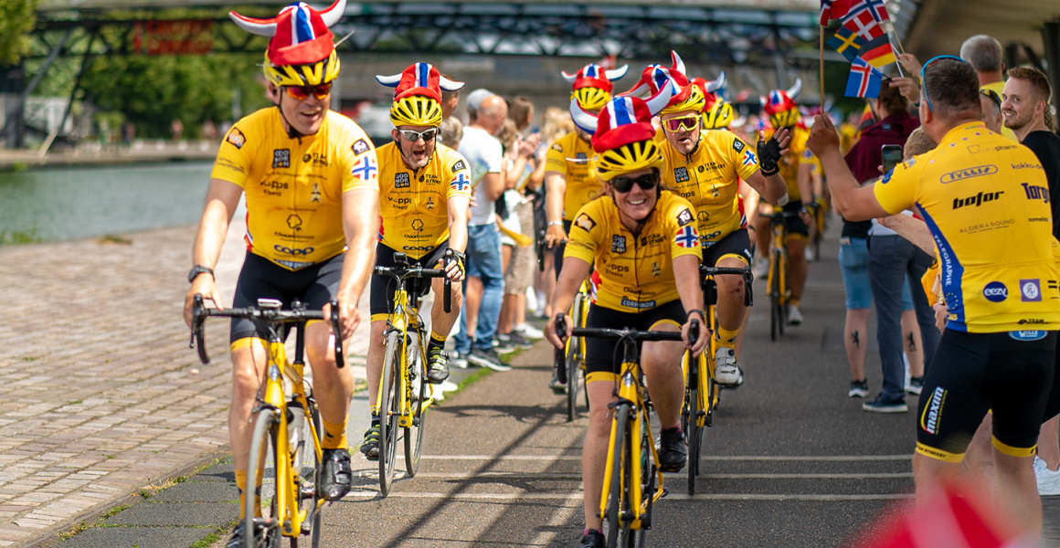 Team Rynkeby sykler inn til Paris