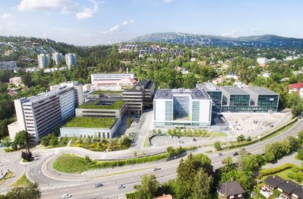 Illustrasjon av nytt klinikk- og protonbygg på Radiumhospitalet