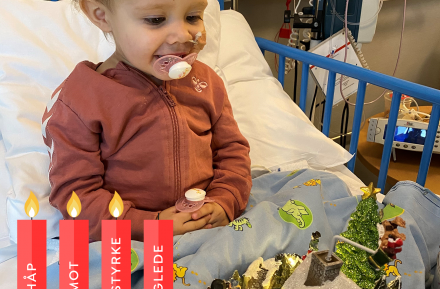 Maiken feirer jul på sykehuset