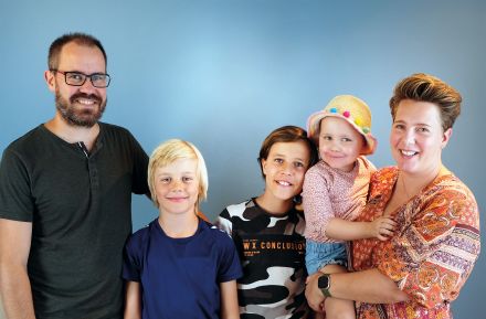 Familien på fem i Sandefjord har funnet mye støtte i hverandre.