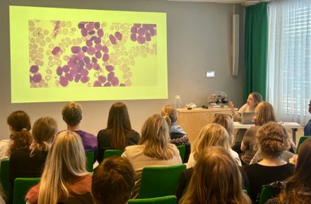 Eva-Mari Andersen på Barnekreftforeningens fagseminar.