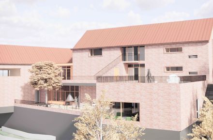 Barnekreftforeningens familiehus skisse