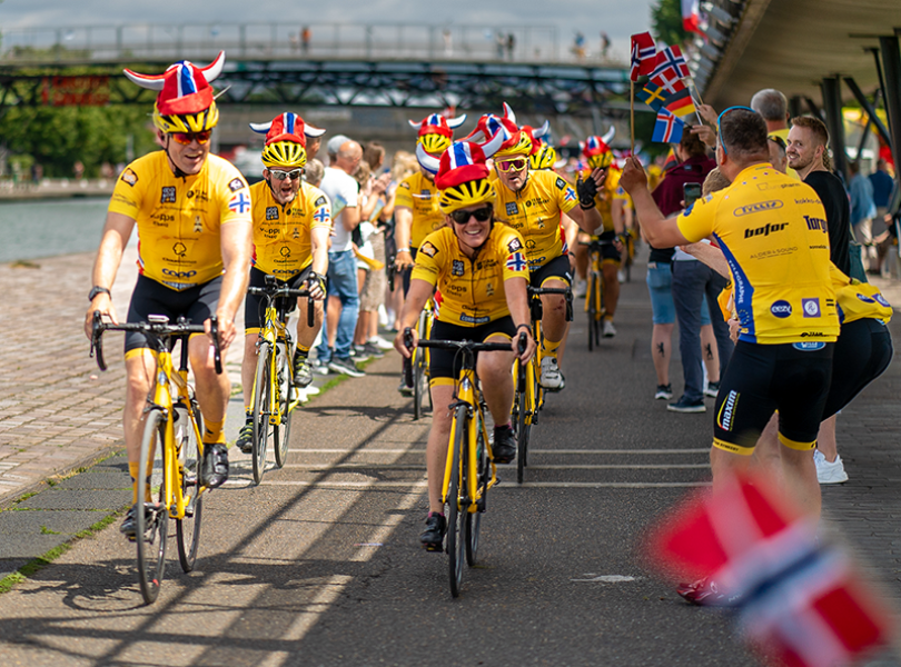 Team Rynkeby ankommer Paris 2023